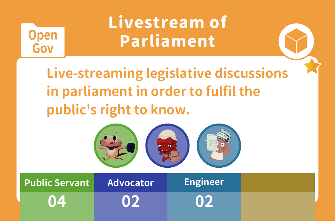 Livestream of Parliament